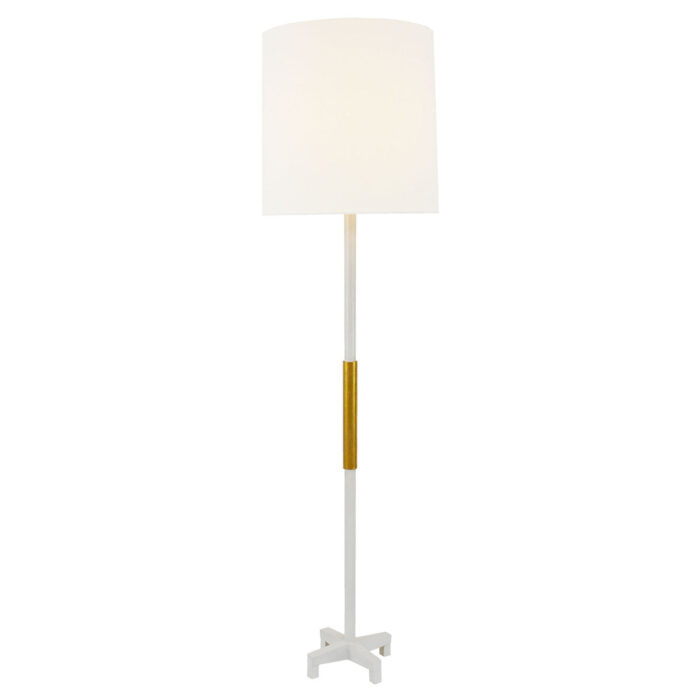 Seline White and Gold Floor Lamp- Celline Home