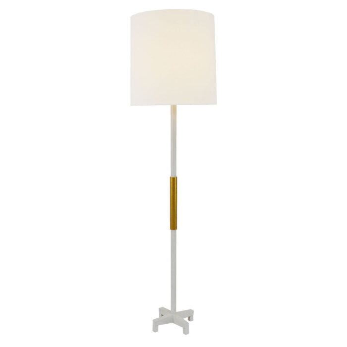 Seline White and Gold Floor Lamp