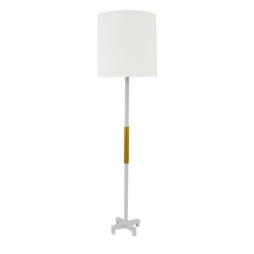 Seline White and Gold Floor Lamp