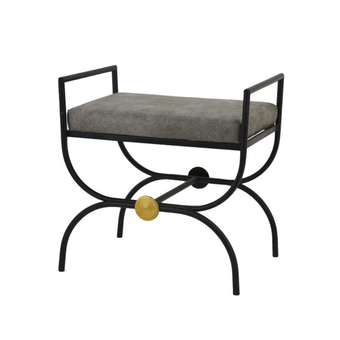 Sera Black and Gold Bench - Celline Home