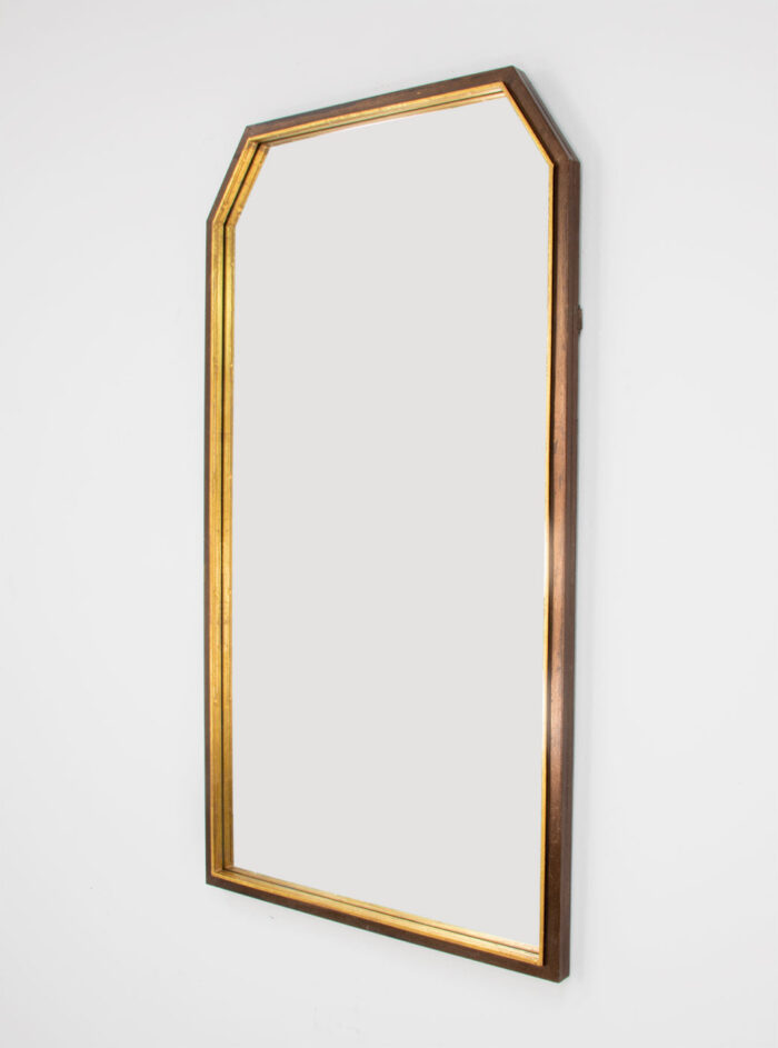 Sidney Brown and Gold Mirror- Celline Home