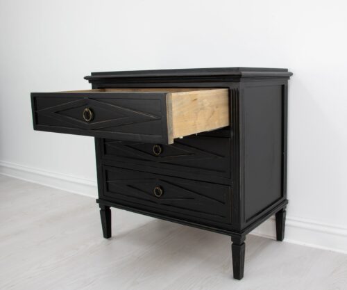 Sofia Black Small Accent Table