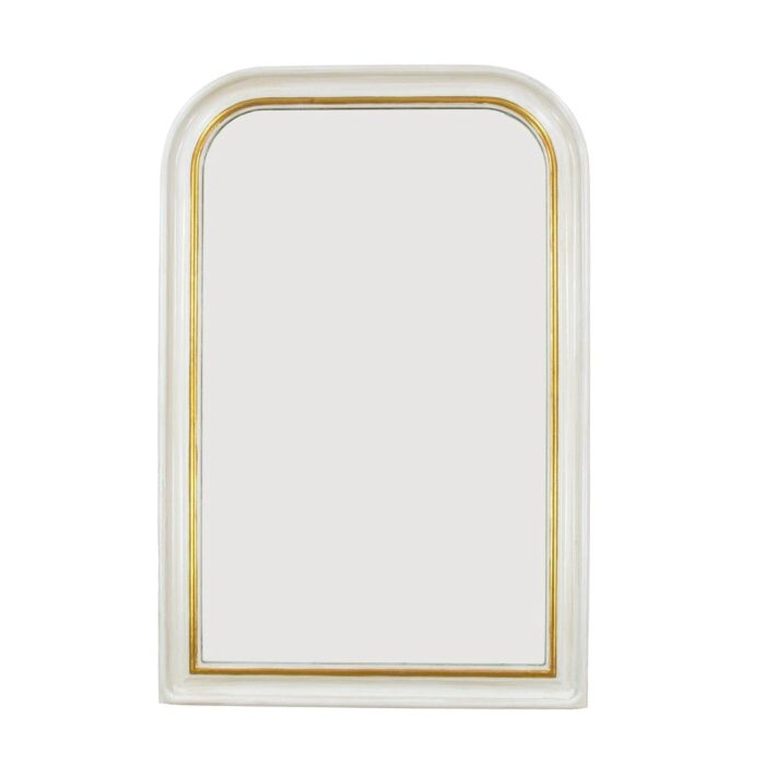 Tallulah White Gold Louis Philippe Mirror- Celline Home