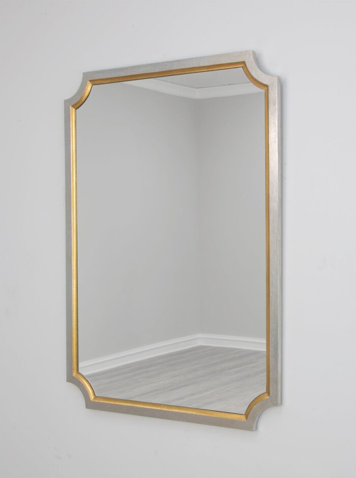 Tulip Silver And Gold Wall Mirror- Celline Home