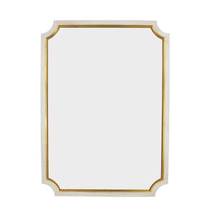 Tulip White and Gold Mirror- Celline Home