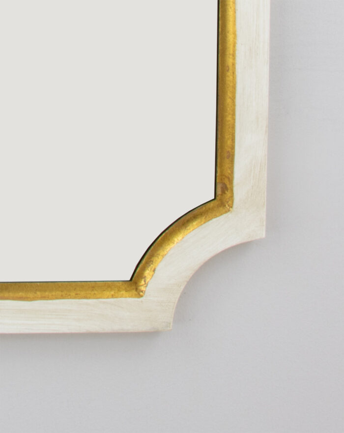 Tulip White and Gold Mirror- Celline Home