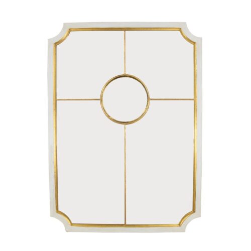 Tulip White and Gold Sectional Mirror- Celline Home