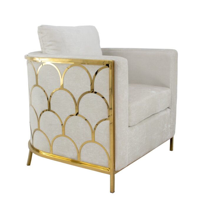 Verona Gold Chair- Celline Home