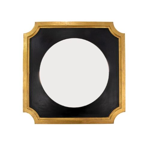 Zeke Black and Gold Mirror- Celline Home