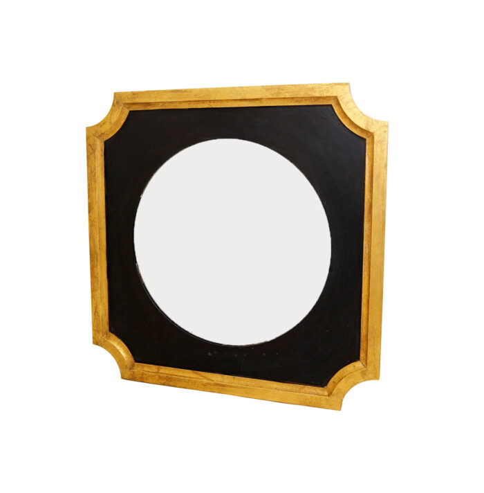 Zeke Black and Gold Wall Mirror- Celline Home