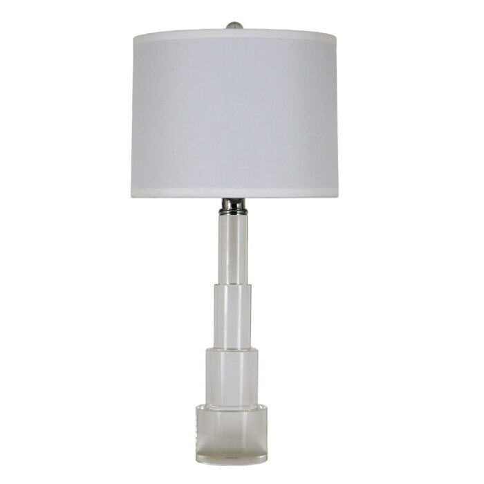 New York Solid Crystal Table Lamp- Celline Home