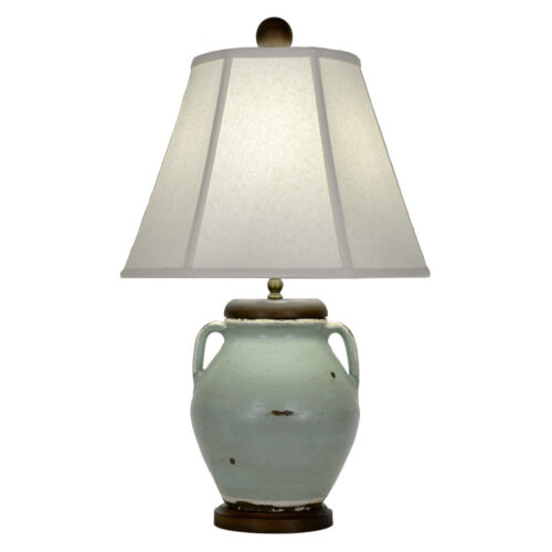 Gianni Turquoise Pottery Table Lamp - Celline Home