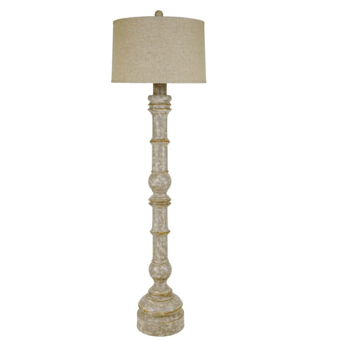 Miriam Oak Wood Floor Lamp - Celline Home