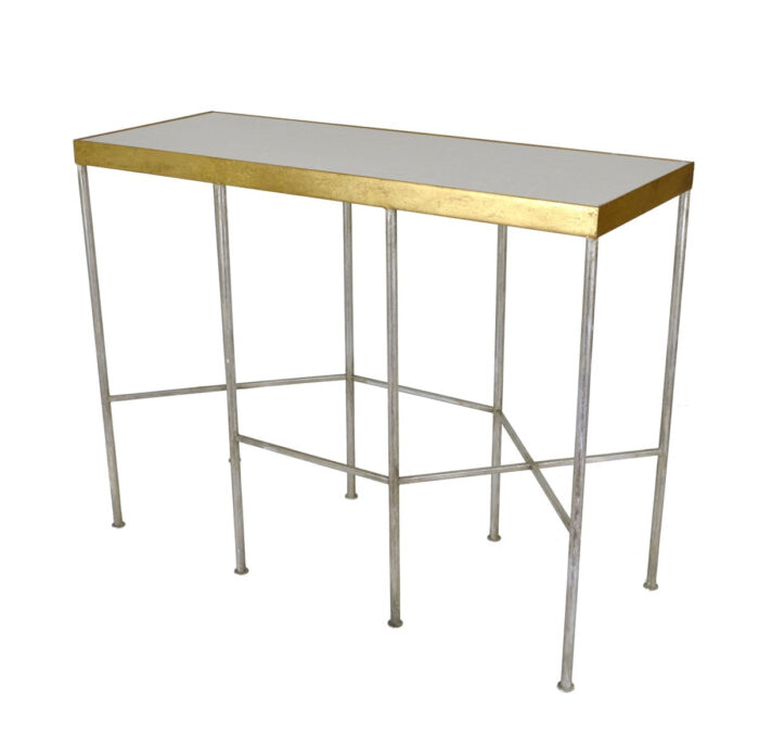 Alai Silver and Gold Console Table - Celline Home