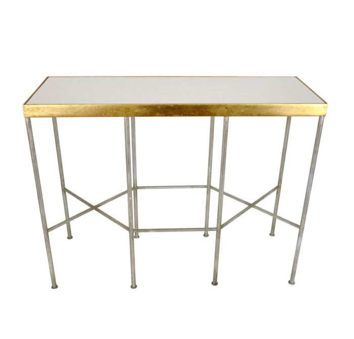 Alai Silver and Gold Console Table - Celline Home