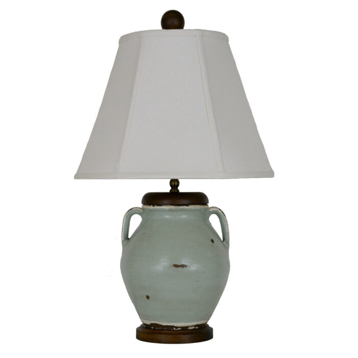 Gianni Turquoise Pottery Table Lamp - Celline Home