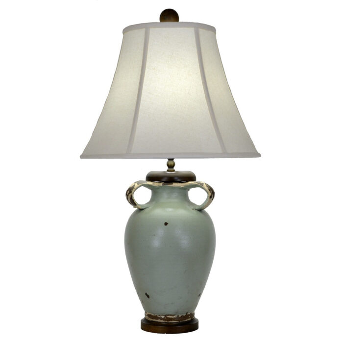 Jacey Turquoise Pottery Table Lamp - Celline Home