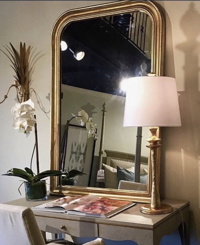 Nova Gold Leaf Louis Philippe Mirror