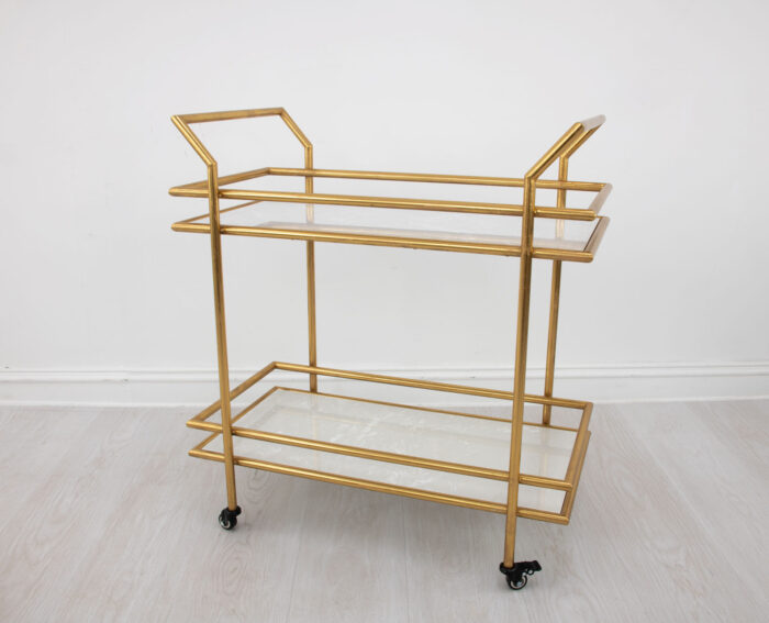 Mona Gold Bar Cart - Image 2