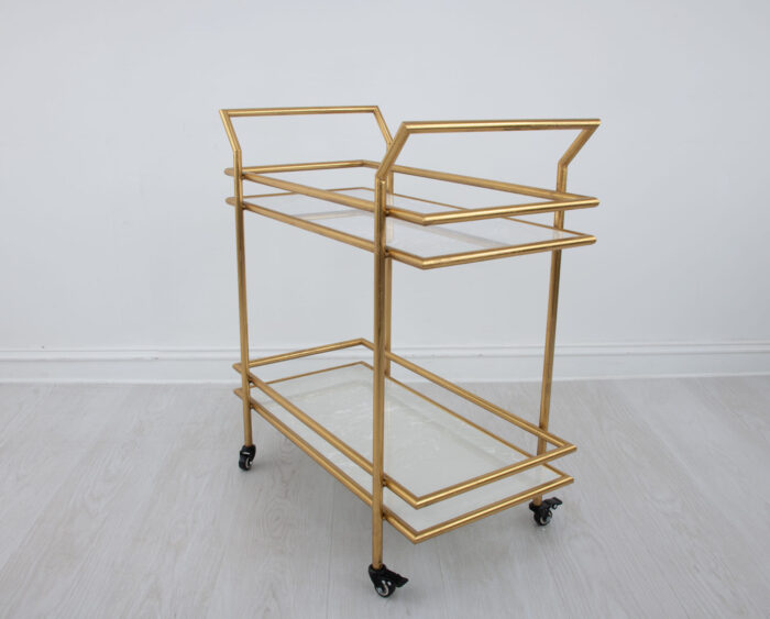 Mona Gold Bar Cart - Image 8