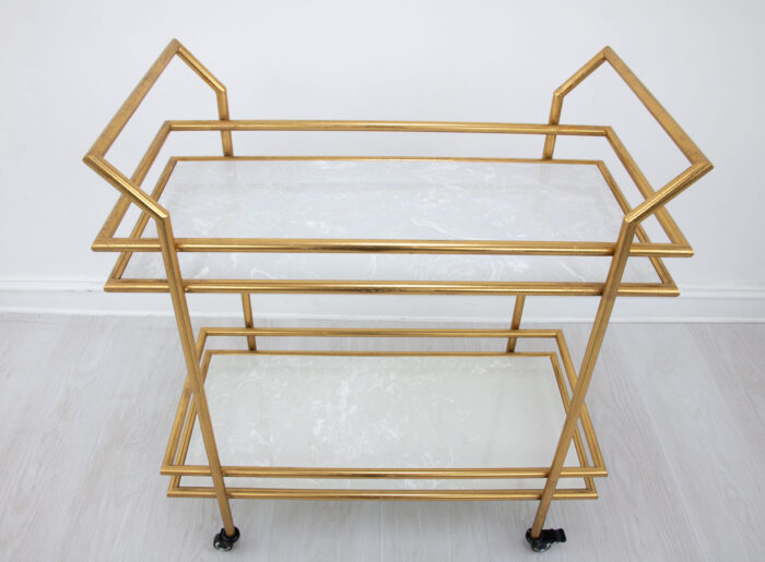 Mona Gold Bar Cart - Image 10