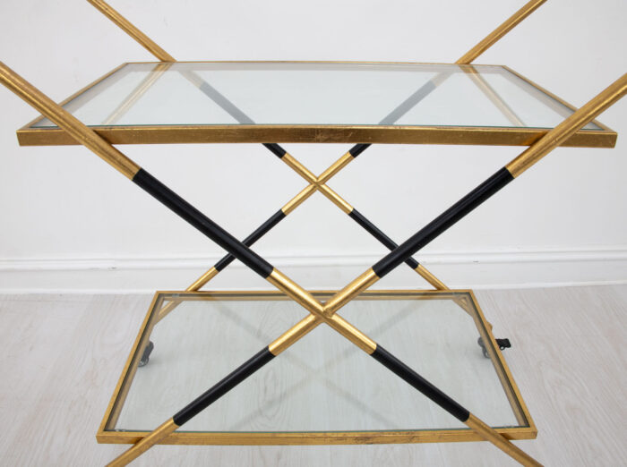 Lisa Black and Gold Bar Cart - Image 2