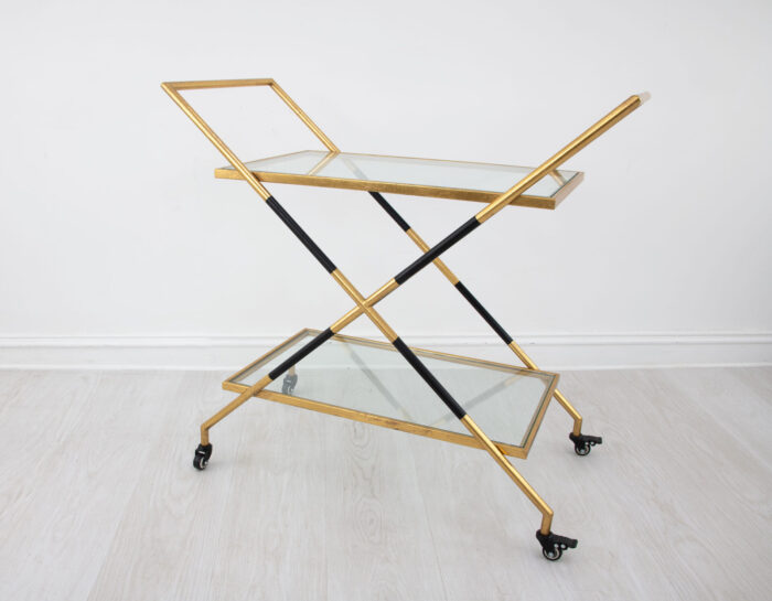 Lisa Black and Gold Bar Cart - Image 6