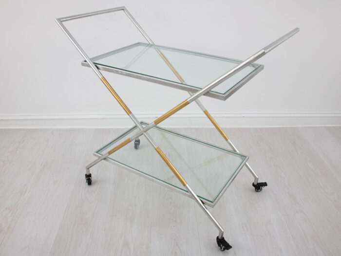 Lisa Silver and Gold Bar Cart - Image 5