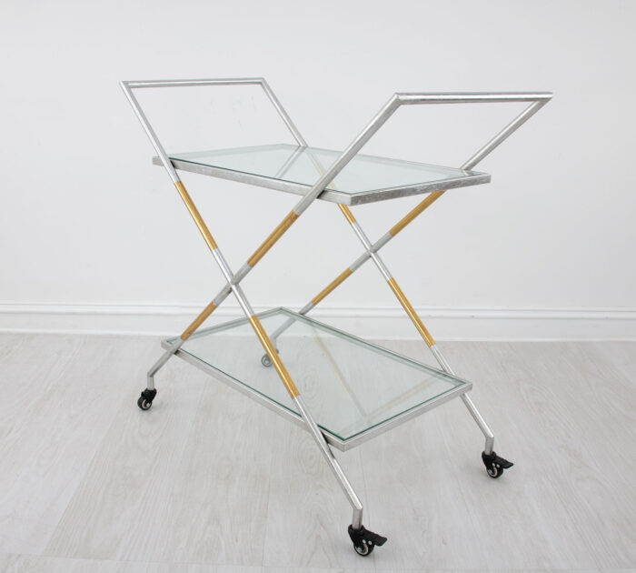 Lisa Silver and Gold Bar Cart - Image 7