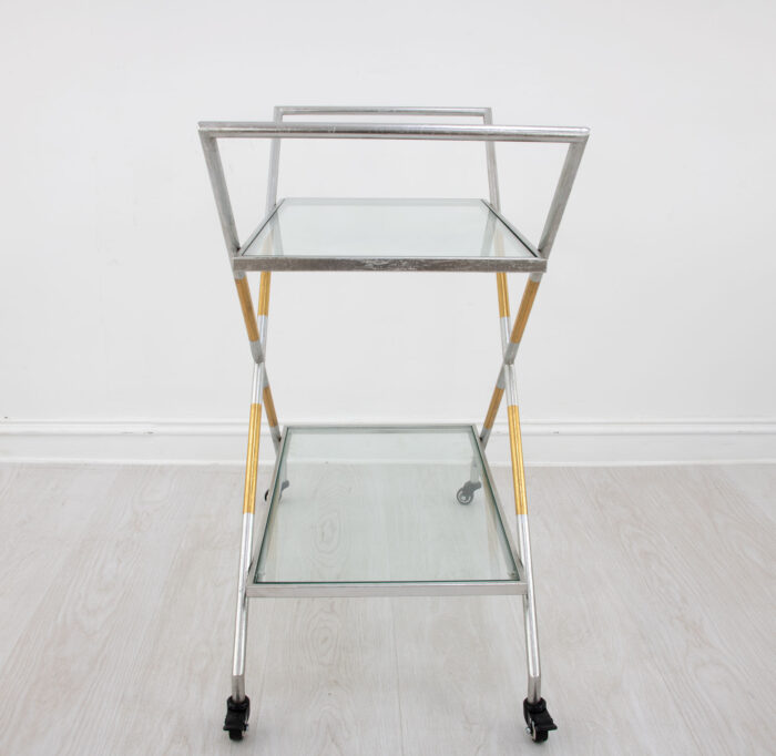 Lisa Silver and Gold Bar Cart - Image 8