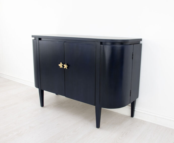 Octavia Navy Demilune Cabinet - Image 2