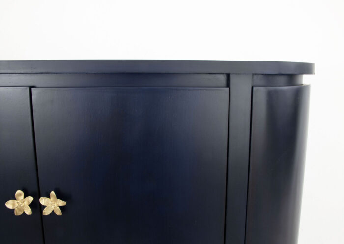 Octavia Navy Demilune Cabinet - Image 5