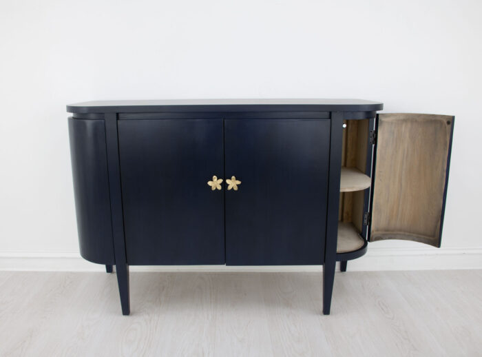 Octavia Navy Demilune Cabinet - Image 6