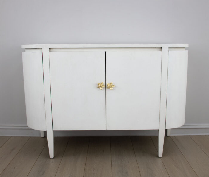 Octavia White Demilune Cabinet - Image 3