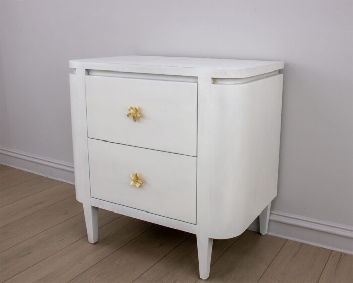 Octavia White Demilune Nightstand - Image 3