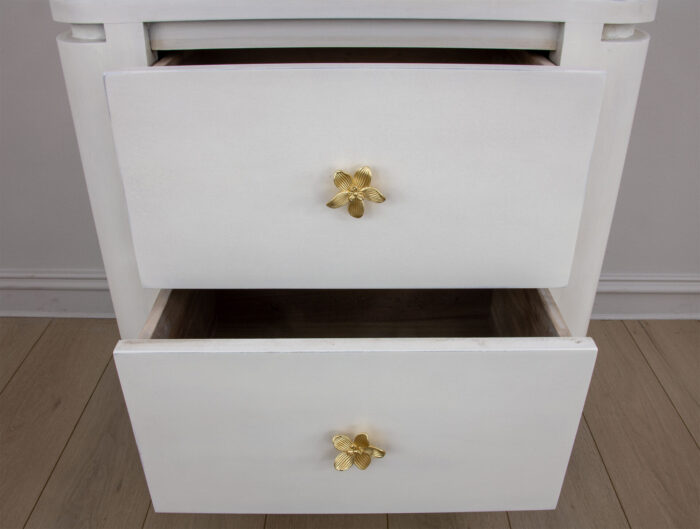 Octavia White Demilune Nightstand - Image 5